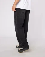 Badge Worker Jeans Black
