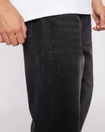 Badge Worker Jeans Black (2)