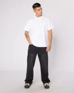 Badge Worker Jeans Black (5)