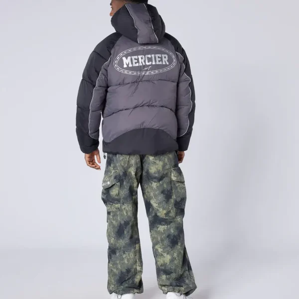 Drifter Panel Puffer Jacket Black