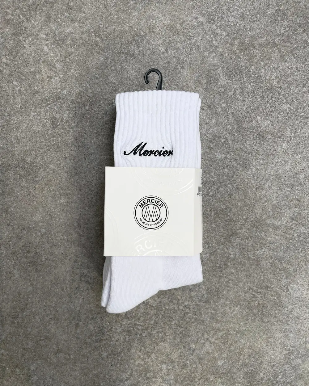 Signature Mercier 2pack Socks White Signature Mercier 2pack Socks White