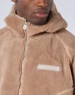 Tempo Borg Jacket Brown (4)
