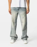 Vintage Blue Speedway Denim Jeans (2)