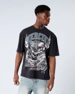Washed First Place Tshirt Black (3)