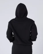 Womens Authenticity Zip Hoodie Black (3)