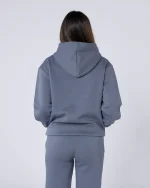 Womens New Wave Badge Tracksuit Grey (4)