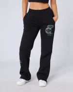 Womens Two Tone OG Badge Tracksuit Black (3)
